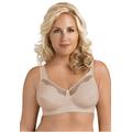 Plus Size Women's Fully®Cotton Soft Cup Lace Bra by Exquisite Form in Damask (Size 46 DD)