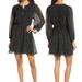 Madewell Dresses | Madewell Ruffle Floral Long Sleeve Dress | Color: Black | Size: M