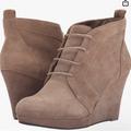 Jessica Simpson Shoes | Jessica Simpson Lace Taupe Booties | Color: Tan | Size: 6