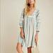 Anthropologie Dresses | Anthropologie The Odells Perla Striped Dress | Color: Cream/Green | Size: Xs