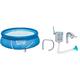 INTEX Swimming Pool Easy Set 28132GN - Pool, Filterpumpe und Filtereinsatz 366x76cm & Surface Skimmer - Deluxe Wall Mount Surface Skimmer - Suspension Skimmer