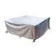 Leju Art Garden Furniture Covers Waterproof 300x270x75cm 420D Heavy Duty, Long Garden Table Cover with Hidden Air Vent, Patio Outdoor Furniture Covers for Rattan Cube Furniture Set Silver-Grey