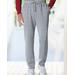 Blair Men's Haband Men’s Elastic Cuff Fleece Pants - Grey - XX