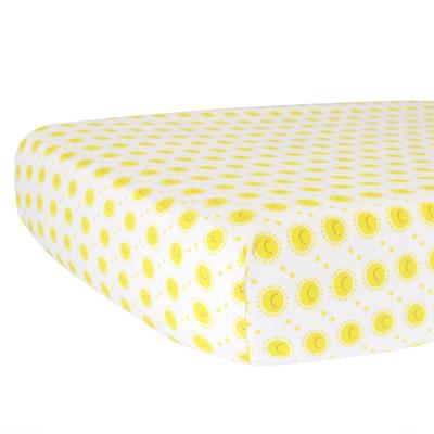 Fitted Crib Sheet Sunshine Yellow - Triangle Home ...