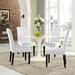 Confer Dining Side Chair by Modway Wood/Upholstered/Fabric in White | 39.5 H x 19 W x 24 D in | Wayfair EEI-3324-WHI