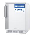 Summit FF6W7BZADA 24" W Undercounter Refrigerator w/ (1) Section & (1) Door, 115v, White