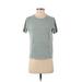 J.Crew Short Sleeve T-Shirt: Gray Jacquard Tops - Women's Size Small