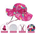 Honeeladyy Sun Protection Beach Bucket Hats for Kids Summer Children s Bird Print Sun Protection Hat Bucket Hat With Hat Rope