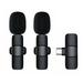 Wireless Lavalier Lapel Microphone - Cordless Omnidirectional Condenser Recording Mic for Interview Video Podcast Vlog YouTube