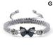 pulunto Butterfly Charm Bracelet Cute Adjustable Hand Woven String Butterfly Bracelets for Women Teen Girls for Family Butterfly Jewelry Q9E7
