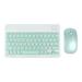 Dpisuuk 10 inch Wireless Bluetooth Keyboard Mouse Comb Ultra-Slim Rechargeable Wireless Keyboard and Mouse Set for iOS Android Windows