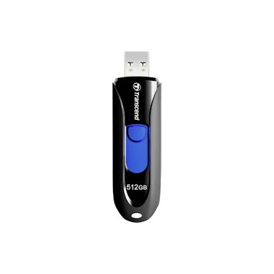 Transcend JetFlash® 790 USB-Stick 512 GB Schwarz, Blau TS512GJF790K USB 3.2 Gen 2 (USB 3.1)