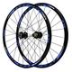 Bike Wheelset,700C Disc Brake Road Bike Wheels 24 Holes V Brake 7/8/9/10/11 Speed Flywheel Cycle Wheel (Color : Blue)