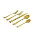 Infinity Satin Gold 18/0 Stainless Steel 20 Piece Flatware Set, Service For 4