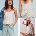 Anthropologie Tops | Anthropologie Feather Bone Gemma Eyelet Camisole Size 10 Top Embroidered Multico | Color: Green/Pink | Size: 10