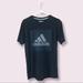 Adidas Shirts | Adidas Black T-Shirt With Adidas Logo Mens Size Medium | Color: Black/White | Size: M