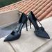 Zara Shoes | Black Zara Snakeskin Heels | Color: Black | Size: 8