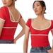 Anthropologie Tops | Anthropologie Nwt Maeve Red & White Sweetheart Strappy Back Top M | Color: Red/White | Size: M