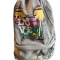 Disney Bags | Disney Resort Grey Canvas Peace Love Backpack | Color: Gray | Size: Os