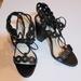 Jessica Simpson Shoes | Jessica Simpson | Black Strappy Block Heels | Color: Black/Silver | Size: 8.5