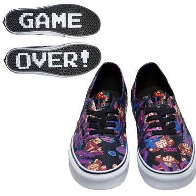Vans Shoes | Nwb Vans X Nintendo Donkey Kong Limited Edition Sneaker, Size 6.5m/8w | Color: Black/Purple | Size: 6.5