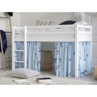 Spielbett HOPPEKIDS "ECO Dream", blau, B:81cm H:105cm L:168cm, Vorhang: 100% Baumwolle, Matratzenbezug: 100% Baumwolle, Matratze: Schaum, Betten, Massivholz, wahlweise in 2 Größen und 4 Farben, Matratze wählbar Image
