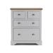 Winston Porter Alaska 4 Drawer Dresser w/ a MDF Pine Wood Top Wood in White | 42 H x 36 W x 19 D in | Wayfair 126719E908A74B589AFD5CAA5DF230D1