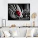 Latitude Run® Vintage Glam Accessories in Red & Black VII - Print on Canvas Plastic in Black/Gray/Red | 34 H x 44 W x 1.5 D in | Wayfair