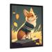 Red Barrel Studio® Cute Little Corgi Dog - Print on Canvas Metal in Brown/White | 32 H x 24 W x 1 D in | Wayfair 3F113FA72F354902B39A2D49BB3C1A3D