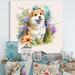 Red Barrel Studio® Cute Little Corgi Dog - Print on Canvas in Brown/White | 24 H x 24 W x 1 D in | Wayfair 9DB1B51692D94930A0610C326350512E