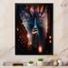 Latitude Run® Empire State Building Tilt Shift in the Night Lights IX - Print on Canvas Plastic in Black/Blue/Orange | Wayfair