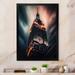 Latitude Run® Empire State Building Tilt Shift in the Night Lights VIII - Print on Canvas Plastic in Black/Gray/Orange | Wayfair