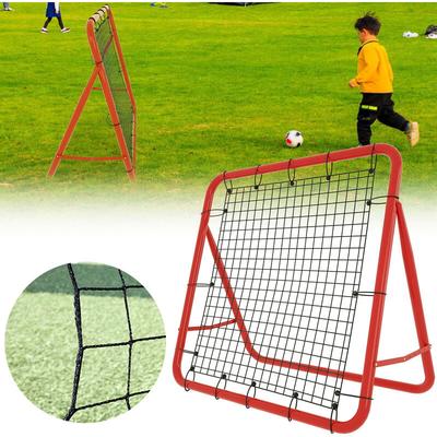 Aufun - Fußball Rebounder Kickback Rückprallwand Netz, Solo Rebound Kick Trainer, für Übungen,