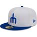 Men's New Era White/Royal Seattle Mariners Optic 59FIFTY Fitted Hat