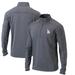 Men's Columbia Heather Gray Los Angeles Dodgers Omni-Wick Shotgun Quarter-Zip Pullover Top