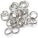 4mm/5mm/6mm/7mm/8mm/10mm/12mm/16mm Metal Split Antique Brass/Gunmetal/Silver Metal Jump Rings for DIY Craft 150g/pack (Nickel 12mm)