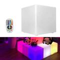 TFCFL 16 Rechargeable LED Light Cube Stool Waterproof Party Table + Remote Control
