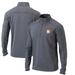 Men's Columbia Heather Gray Houston Astros Omni-Wick Shotgun Quarter-Zip Pullover Top