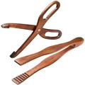 2 Packs Toaster Tongs Reusable Wood Cooking Tongs Scissor Wooden Kitchen Toast Barbecue Tongs BBQ Clip Buffet Food Tongs for Tea Bread Fruits Pickle Cooking Steak Kitchen Clamp Utensils Tools