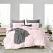 Oversized King Size Microfiber Duvet Cover Solid Ultra Soft & Breathable 3 Piece Luxury Soft Wrinkle Free Cooling Sheet (1 Duvet Cover with 2 Pillowcases Pink)