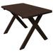 Kunkle Holdings LLC Pine 4 Cross-Leg Picnic Table Walnut Stain