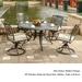 Clihome Aluminum 5 Piece Bistro Set With Cushions