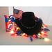 Chili pepper string lights - LED 50 lights - Memorial Day - Patriotic Style - July 4 - red white blue - made in AMERICA - Free Ship