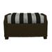 RSH DÃ©cor Indoor Outdoor Single Tufted Ottoman Replacement Cushion **CUSHION ONLY** made with Sunbrella fabric 22 x 20 Cabana Classic