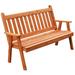 Kunkle Holdings LLC Pine 5 Traditional English Garden Bench Cedar Stain