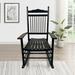 YJTONWIN Wooden Rocking Chair Outdoor Porch Adult Rocking Chair Black