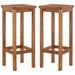 vidaXL Bar Chairs 2 pcs Solid Acacia Wood