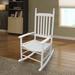 wooden porch rocker chair White