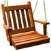 Kunkle Holdings LLC Pine 2 Traditional English Chair Swing Redwood Stain