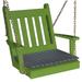 Kunkle Holdings LLC Pine 2 Traditional English Chair Swing Lime Green